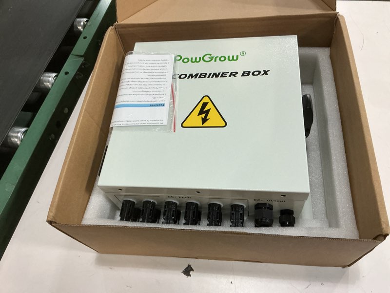 Condition photo showing Good Condition for PV Combiner Box, 6 String Solar Combiner Box with 15A Rated Current Fuse, Surge Protective Device and 63A Air Circuit Breaker for On/Off Grid Solar Panel System, Pre-Wired Cable, Metal Box