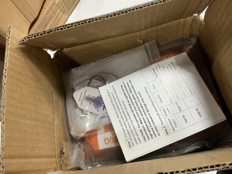 Condition photo showing New/Like New for 4 x 500 Grams [4.4 lbs] Rechargeable Silica Gel Car Dehumidifier, unuaST Color Indicating Desiccant Packs for Storage, Large Desiccant Packs for Gun Safe Closet Basement Garage Moisture Absorber Bag