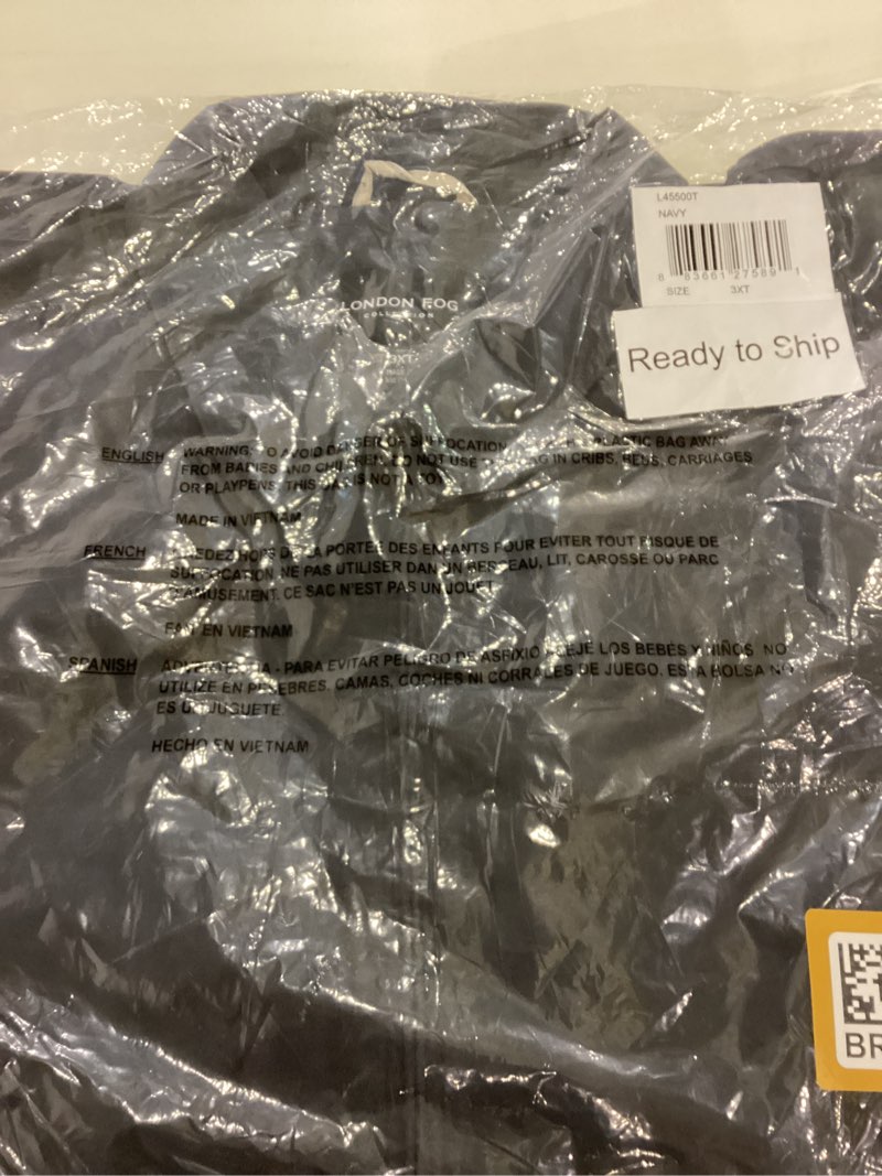 london fog mens auburn zip-front golf (regular & big-tall sizes) cotton lightweight jacket, navy, 3x