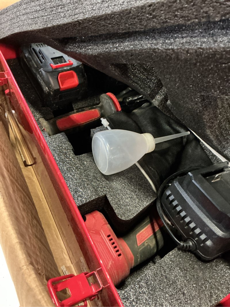Condition photo showing As Is for loschen 360-degree rotation cordless rebar cutter,portable handheld rebar cutting saw,electric hydraulic rebar cutter,cutting up from 3/20" (4mm) #3 to 7/8" (22mm) #7 rebar (li-ion battery version) pc22br