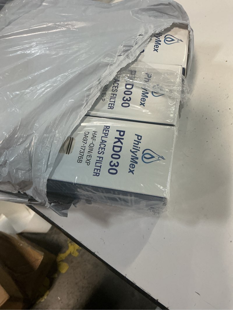 Condition photo showing New/Like New for (3 pack) da97-17376b water filter for sam&sung rf23r6201sr(/aa), rf27t5241sr(/aa), rf27t5501sr(/aa), rf29a9671sr(/aa), rs27t5200sg(/aa), rf29a9771sr(/aa) replacement.