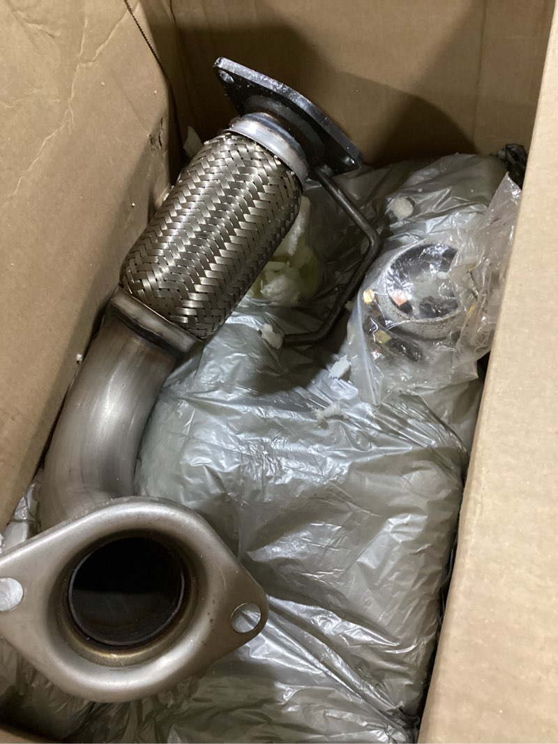 Condition photo showing As Is for Replaceme Exhaust Front Flex Pipe Direct Fit Compatible for Honda Accord 2008 2009 2010 2011 2012 2.4L, fit for Acura TSX 2.4L 2009-2014 (EPA Compliant)t