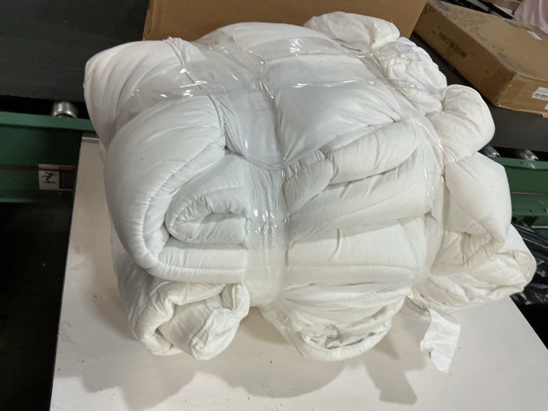 Condition photo showing As Is for coonp king mattress topper, extra thick pillowtop, cooling plush mattress pad cover cotton top bed topper protector with 8-21 inch deep pocket white king