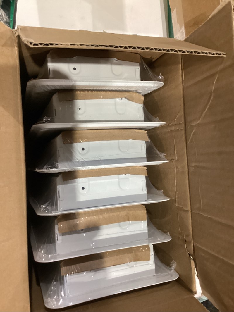 Condition photo showing Good Condition for 6 Pack Floor Vents Floor Registers 4x10 inch,Heavy Duty Metal Floor Air Vent Covers for Home Floor Sidewall, Rust Proof Finish Registers Grilles & Vents(White) 4x10 inches White 6PCS