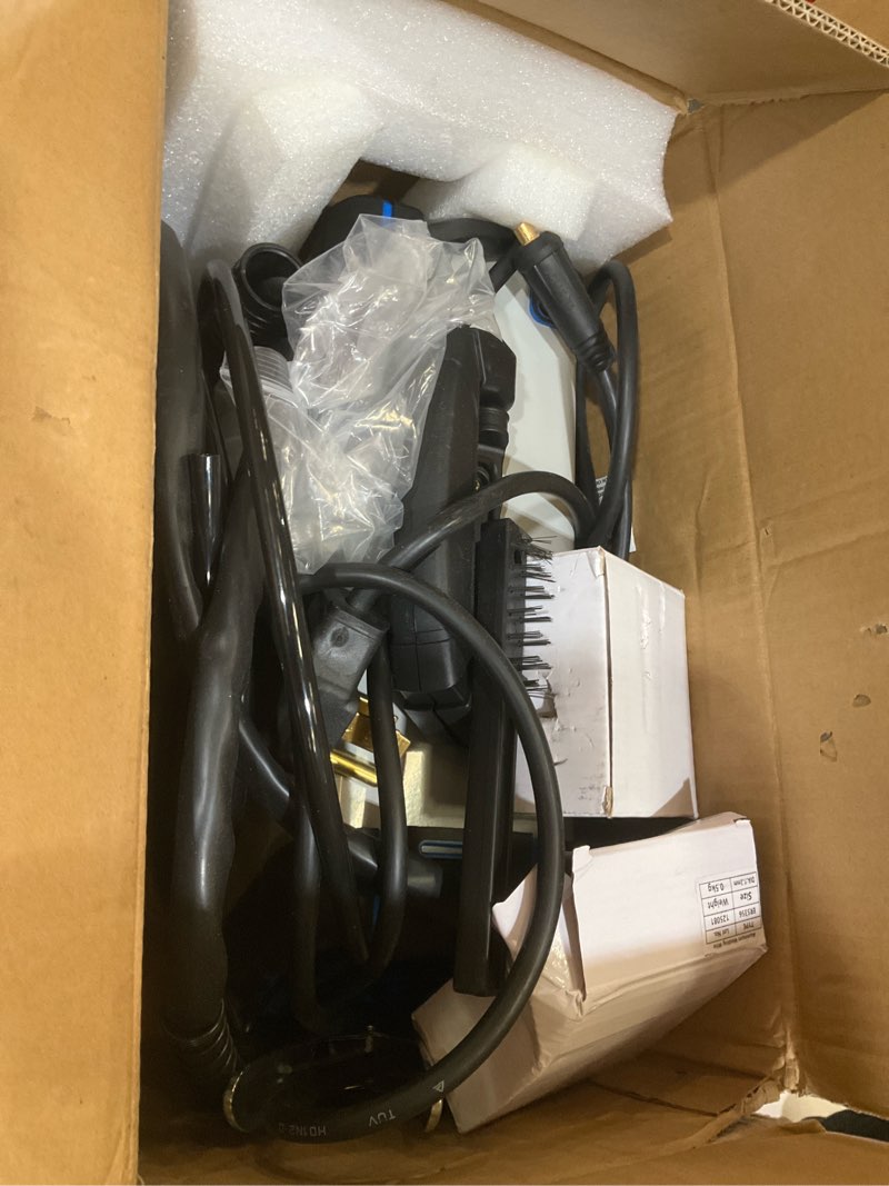 Condition photo showing As Is for azzuno aluminum mig welder 155a 110v/220v, 5 in 1 welding machine with gas mag/aluminum mig/gasless flux core mig/stick/lift tig welding, multiprocess wire feed welder machine 155a aluminum mig