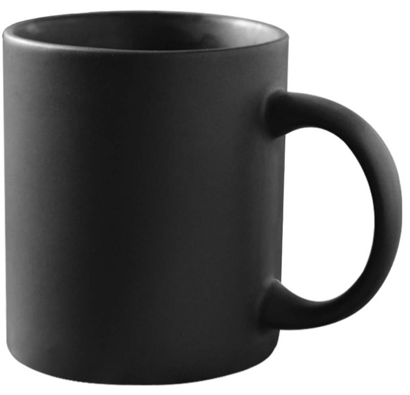Black coffee cup
