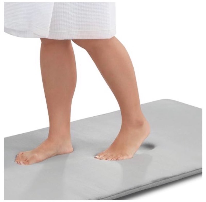 Unknown size Genteele Memory Foam Bath Mat Non Slip Absorbent Super Cozy Velvet Bathroom Rug Carpet Genteele Memory Foam Bath Mat Non Slip Absorbent Super Cozy Velvet Bathroom Rug Carpet