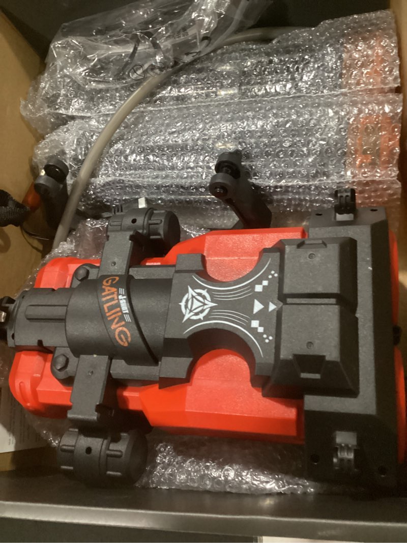 Condition photo showing Good Condition for gatling electric water gun for adults & kids, dual-barrel, up to 49ft most powerful automatic squirt gun with led water-sensor, large water tank & battery, outdoor toy, summer toys for parties