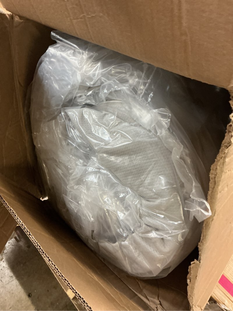 Condition photo showing New/Like New for Amazon Basics Memory Foam Mattress, Soft Plush Feel, 12 Inch, Queen, White/Grey Queen 12-inch Plush-Feel