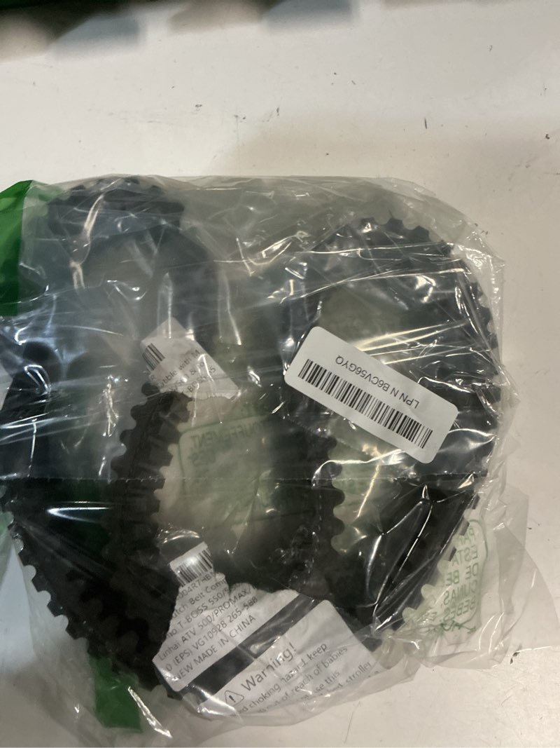 Condition photo showing As Is for drive clutch belt compatible with massimo t-boss 550/550x/560 & for linhai atv 500/promax/t-boss 550 (eps) + for goes 520/625i max & for dinli 600-800 replaces 35297