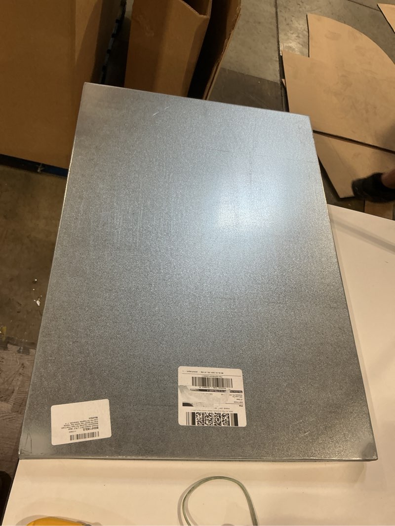 Condition photo showing Good Condition for pinnacle systems 29.5" x 20.5" metal replacement dog crate pan chew proof crack proof pet kennel tray central dog training crate pan pet supplies, galvanized, 1" h galvanized 29.5"l x 20.5"w x 1.0"h