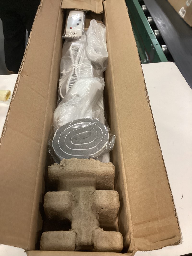 Condition photo showing As Is for shinic Window Fan with Reversible Airflow Quiet, Twin 9" Blades, Full Remote Control, 3 Functions-3 Speeds, Bathroom Kitchen Window Exhaust Fan, Width Adjustable (From 23.5" to 37") ETL Certified