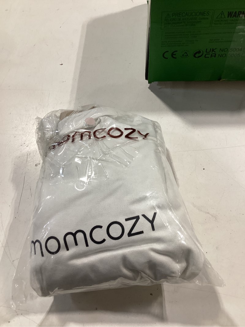 Condition photo showing Good Condition for momcozy baby wrap carrier - easy to wear infant carrier slings, lightweight hands free baby sling, adjustable baby wraps carrier for newborn to toddler 8-35 lbs, baby travel gear, light curry