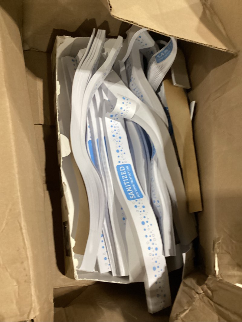 Condition photo showing Good Condition for essential- printed toilet seat band 16-1/2" wide x 1-1/2" deepuse in hotels and motels (case of 500?