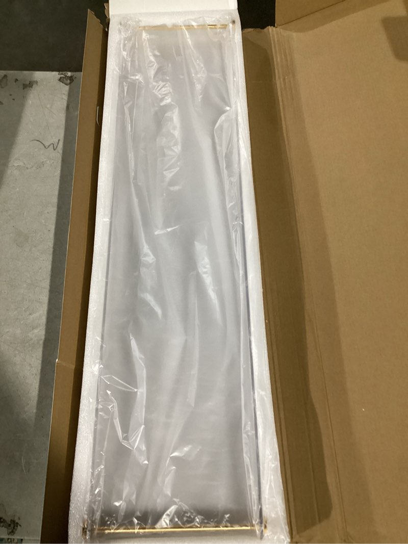 Condition photo showing Good Condition for Acrylic Bathtub Tray Caddy, Clear Bath Shelf Tub Rack with Golden Handle, Luxury Bathroom Organizer Tablet Holder SHUNLI Transparent With Handle