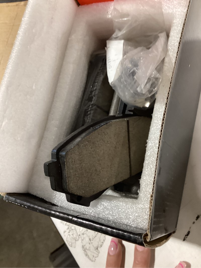 Condition photo showing As Is for a-premium front ceramic brake pads set compatible with cadillac models - cts 2008-2014, heavy duty brakes, gm brake code j55, 4-pack