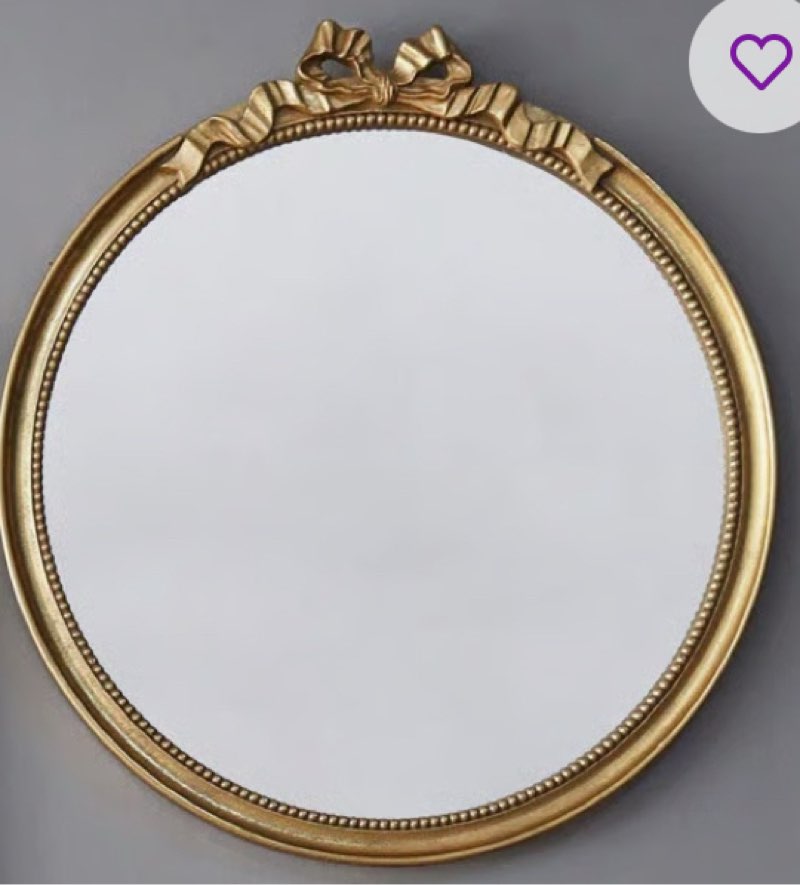 wall mounted mirror with gold frame