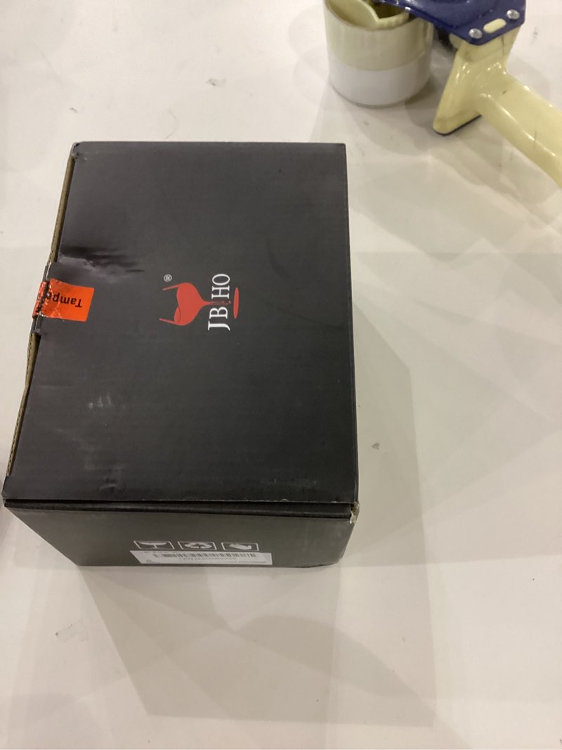 Condition photo showing New/Like New for JBHO Hand Blown Crystal Double Old Fashioned Cocktail, Solid Whiskey Glasses, Rocks Glasses, Lowball Glasses - 12 Ounce - set of 2 - Perfect Size for Oversized Ice Cubes