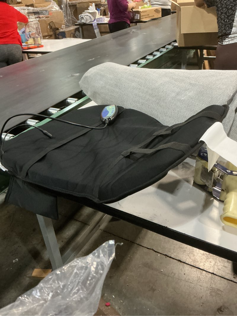 Condition photo showing Good Condition for COMFIER Massage Seat Cushion, Back Massager with 8 Vibration Nodes & 5 Modes, Adjustable Chair Massage Pad with Heat for Home Office, Heated Chair Pad,Gifts for Men,Women Dark Black