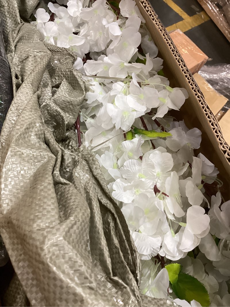 Condition photo showing Good Condition for artificial cherry blossom tree - handmade white fake cherry blossom tree centerpieces for wedding party christmas garden indoor & outdoor white 4 ft