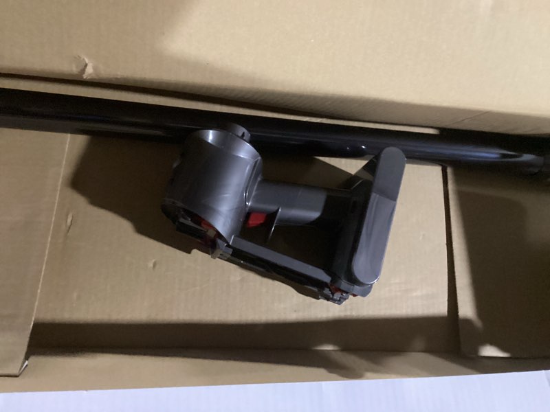 Condition photo showing New/Like New for dyson v8 cordless vacuum, cleans hard floors and carpets, detangles, converts to handheld, 115aw, 2 power modes, up to 40 minutes¹
