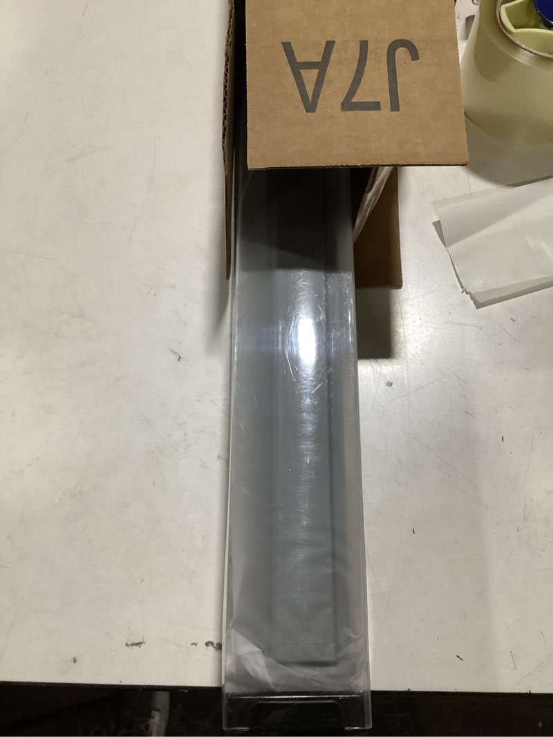 Condition photo showing New/Like New for Cordless Blackout Roller Shades Blinds for Windows Free-Stop,Pull Down Room Darkening with Valance,Thermal Insulated Woven Fabric Window Door Blinds for Home,Office,Grey 42" W x 72" L 42"W x 72"H Grey