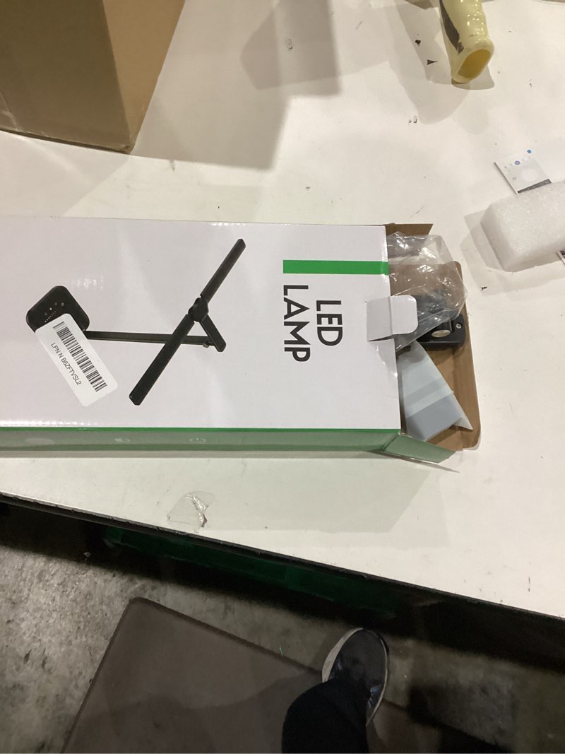 Condition photo showing Good Condition for LED Desk Lamp for Office Home, Height Adjustable Architect Desk Light with USB Adapter, Stepless Dimming Desk Lamp Light for Reading, Study, Workbench Black