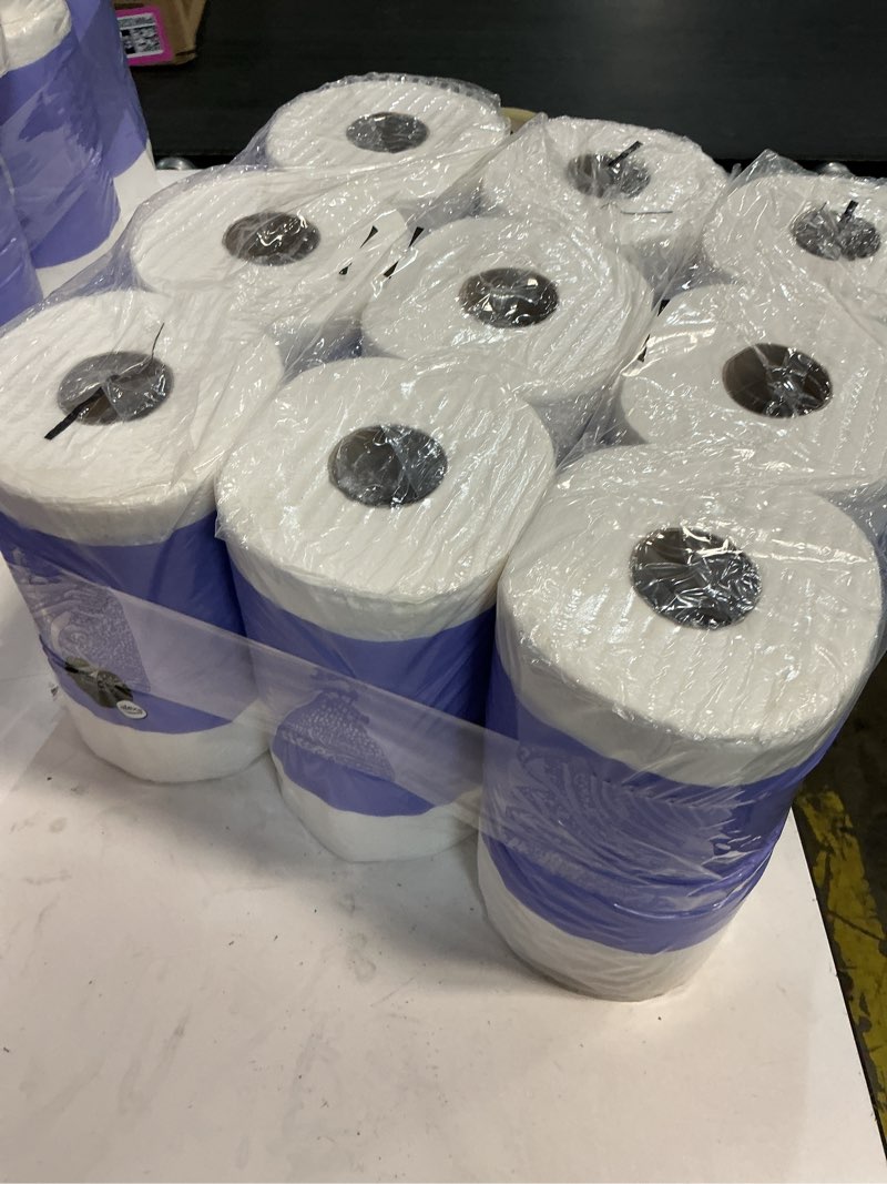 Condition photo showing New/Like New for amazon basics soft and strong 2-ply toilet paper, 18 ultra rolls = 72 regular rolls, unscented, 340 sheet (3 packs of 6) 340 sheet (pack of 18)