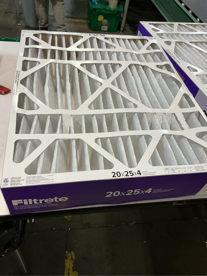 Condition photo showing Good Condition for filtrete 20 x 25 x 4 (slim fit) merv 12 1550 mpr slim allergen, bacteria and virus electrostatic pleated