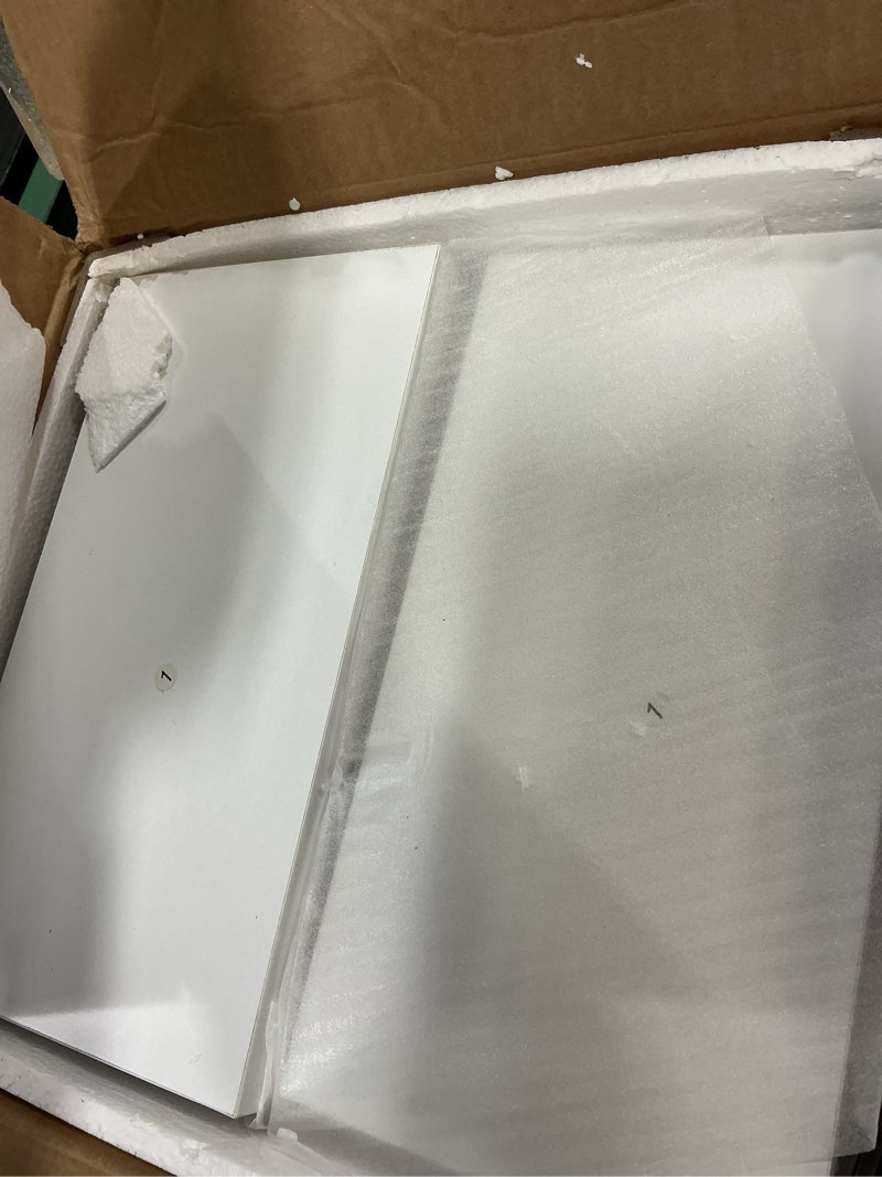 Condition photo showing Good Condition for homaterial 4 tiers floating shelves, wall mounted, white white big 4 tier|38" height