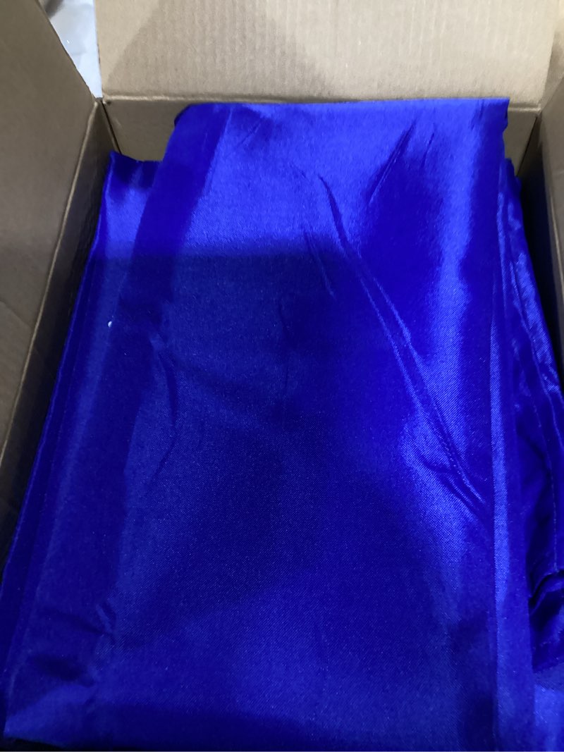 Condition photo showing Good Condition for sancua royal blue tablecloths for 6 foot rectangle tables, 6 pack - 60x102 inch - washable fabric cloth table cloth, reusable polyester table covers for wedding party, banquet, independence day royal blue 6 pack 60x102 inch, rectangle
