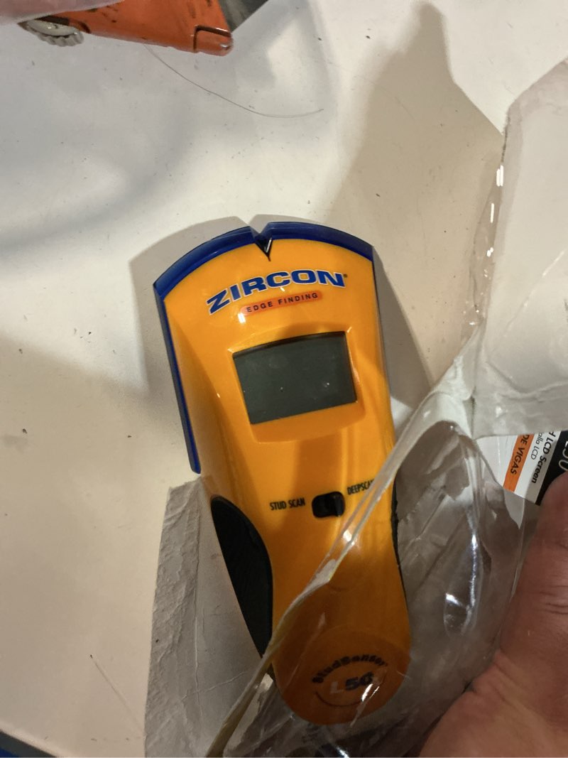 Condition photo showing Good Condition for zircon wirewarning e50 6.66 in. l x 2.80 in. w stud sensor 1-1/2 in. 1 pc