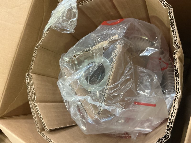 Condition photo showing Good Condition for Allen + Roth 58" Brushed Steel Shaded Floor Lamp