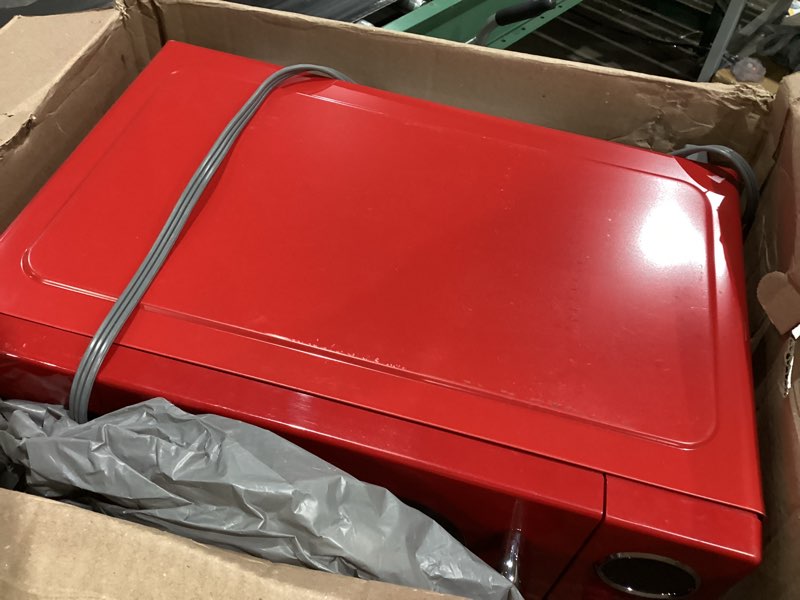 COMFEE' Retro Microwave Oven, Small Microwave with 6 Auto Menus, 0.9 cu.ft Countertop Compact Microw