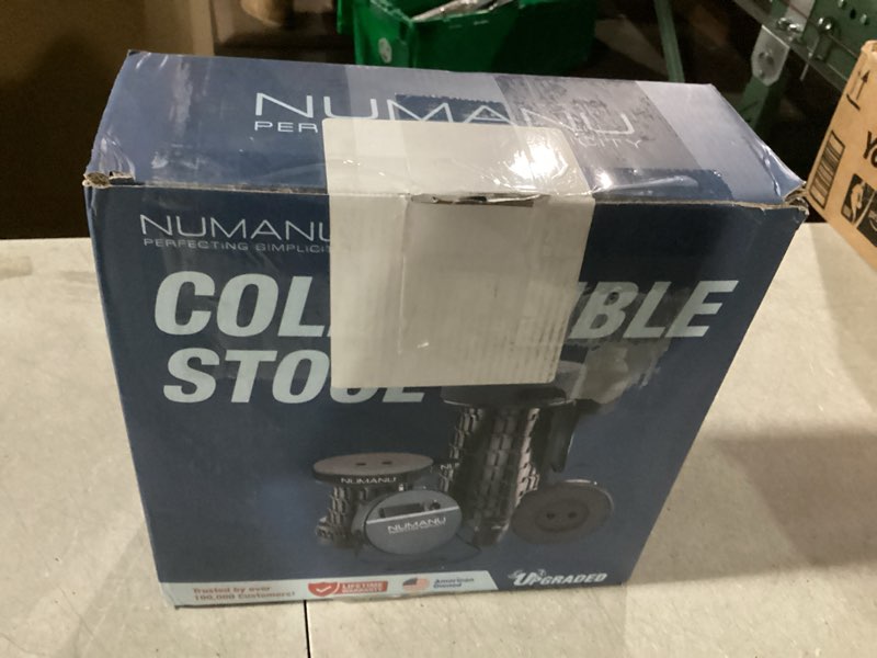Condition photo showing Good Condition for NUMANU 2025 Upgraded Collapsible Stool & 3IN1 Cushioned Carry Bag, 2.5"-18" Height Adjustable Max 62