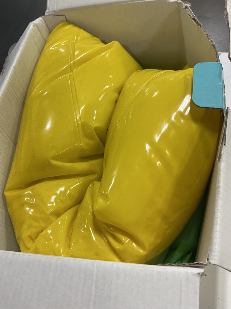 Condition photo showing As Is for sun’s out 102.25" inflatable pool slide for kids with soft landing pad
