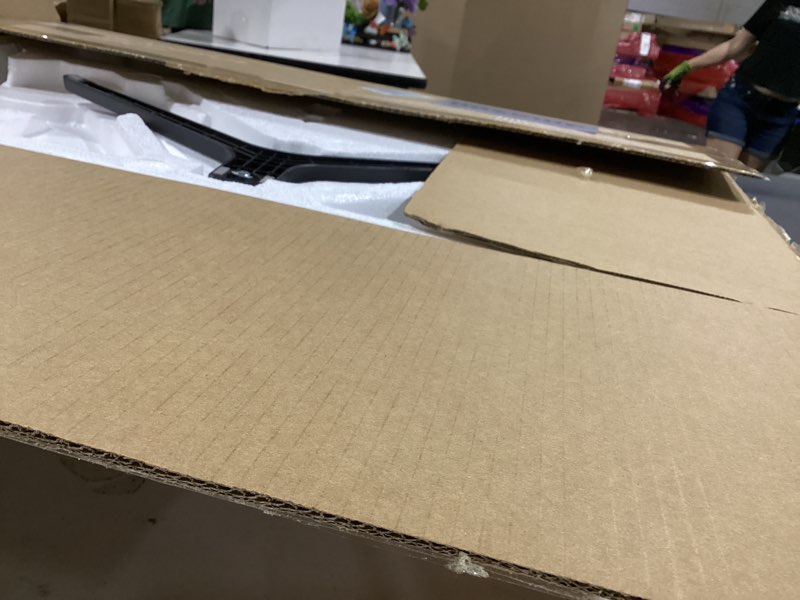 Condition photo showing As Is for screen display damaged sansui 32 inch curved 240hz gaming monitor high refresh rate, fhd 1080p gaming pc monitor hdmi dp1.4, curved 1500r, 1ms mprt, hdr,metal stand,vesa compatible(dp cable incl.) 32 inch 240hz curved gaming fhd black