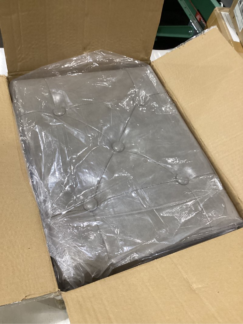 FIMIVIBI Small Foot Stool Ottoman, Faux Leather Footstool Ottoman Foot Rest for Couch, Rectangle Foo