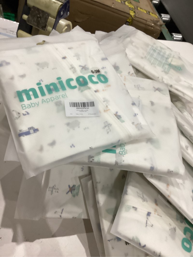 Condition photo showing New/Like New for Modal Baby Boy Romper Footies Jumpsuit with Zipper - Ultra Soft & Breathable Footed for 0-18 Months Windmill 3-6 Months