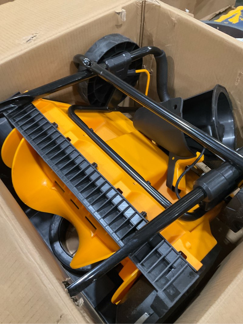 Condition photo showing As Is for Cordless Snow Blower(No Battery), Compatible with Dewalt 20V Max Battery, 20" Brushless Snow Thrower with Directional Plate & LED Lights, Electric Snow Blower Ideal for Walkways and Driveways