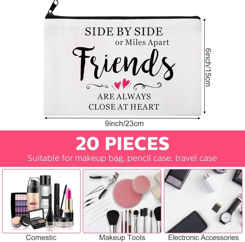 saintrygo 20 pieces return gifts for women makeup bag cosmetic bags for women party favors friends g