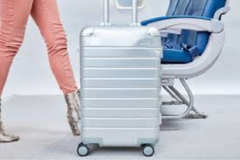 aluminium small carry-on suitcase, 