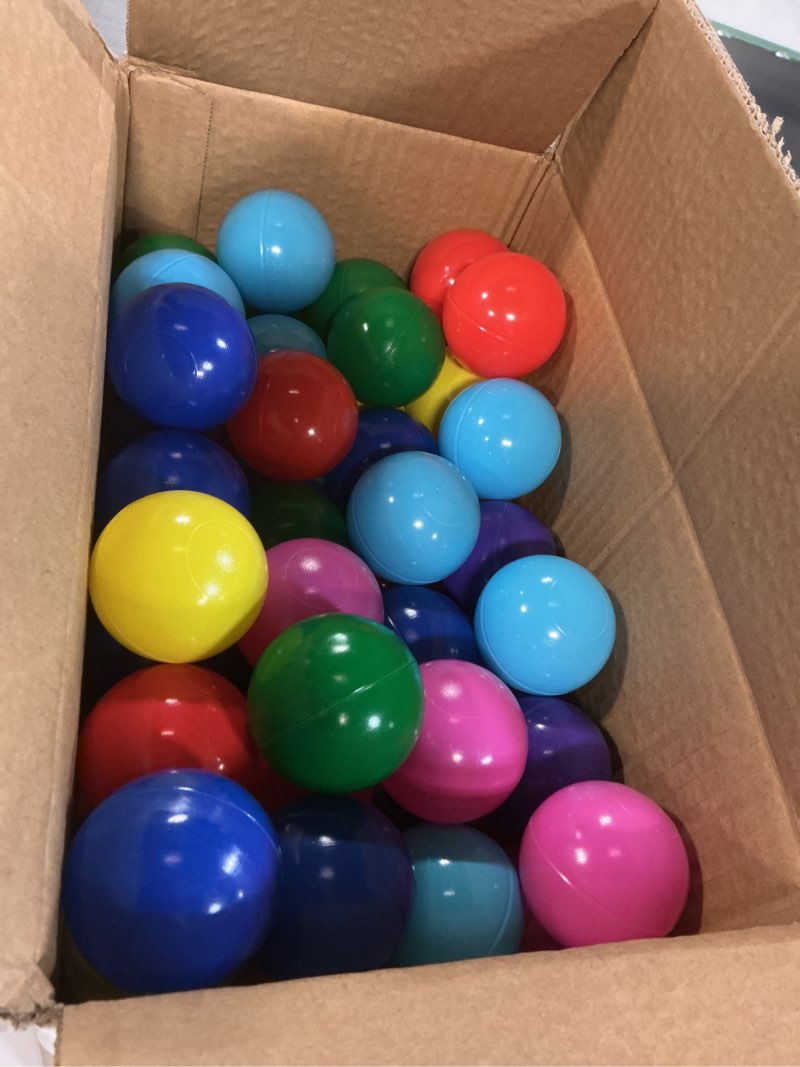 Condition photo showing Good Condition for Playz Soft Plastic Mini Ball Pit Balls 200 Count - w/ 8 Vibrant Colors - Crush Proof, No Sharp Edges, Non Toxic, Phthalate & BPA Free for Baby Toddler Ball Pit, Play Tents & Tunnels Indoor & Outdoor 200 Balls with 8 Colors