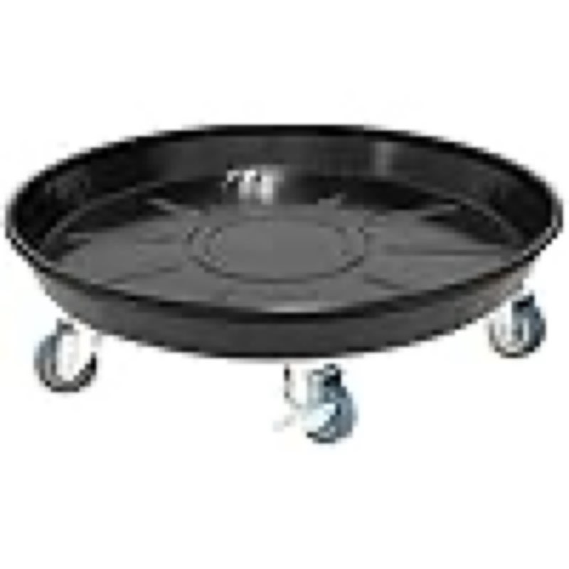 rolling plant caddy dolly with wheels, 16" heavy duty plant stand on casters for planters, wheeled plant roller base for indoor outdoor flower pot, black, 1 pack