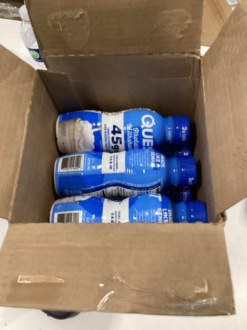 Condition photo showing As Is for ( incomplete)Quest Nutrition Protein Milkshake, Vanilla, 45g Protein, 2g Sugar, High Protein, Low Sugar, Gluten Free, 1 Count
