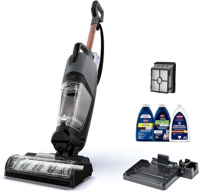 BISSELL® CrossWave® HydroSteam™ Wet Dry Vac, Multi-Purpose Vacuum, Wash, and Steam, Sanitize Formula