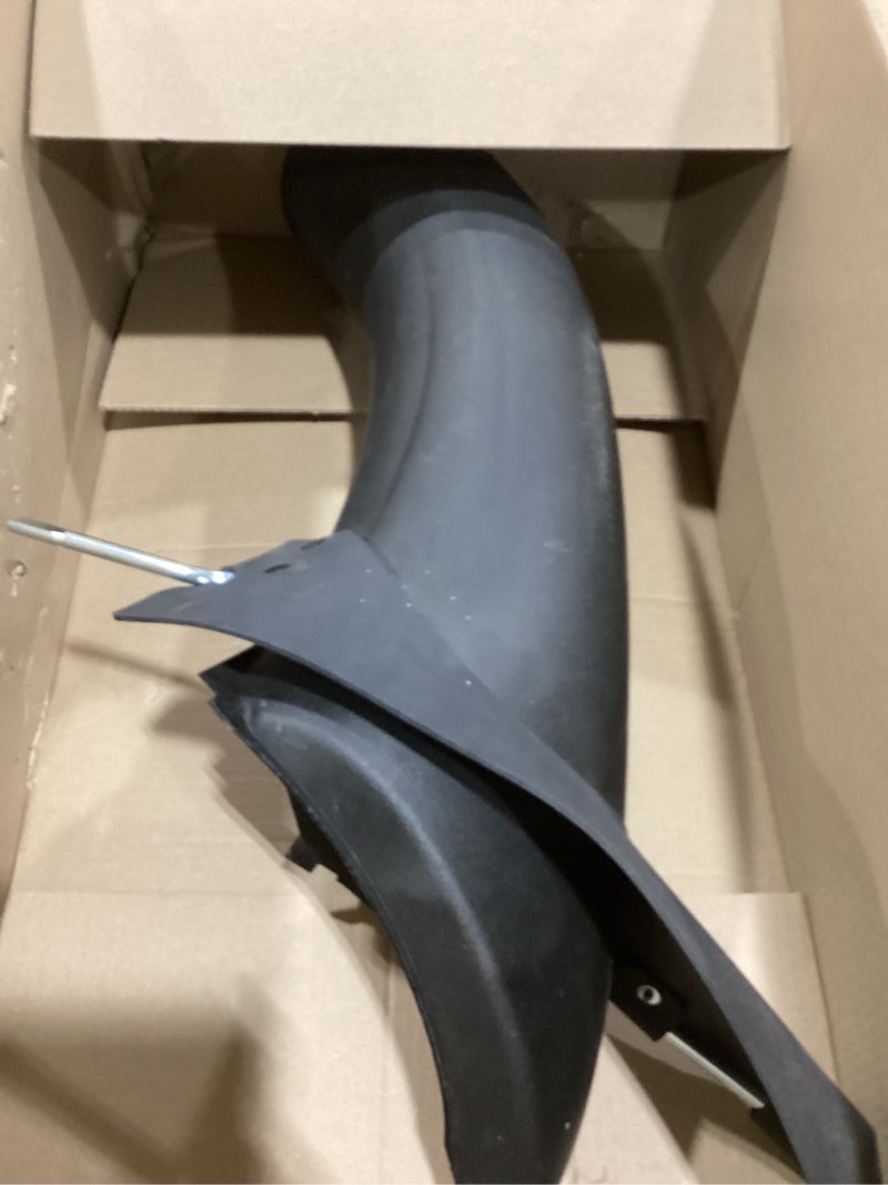 Condition photo showing Good Condition for hecasa lower bagger discharge chute compatible with john deere 102 105 115 125 135 d100 l100 la100 x110 d l la x series replacement for gy20423 bagger discharge chute equipment, nn1578, black