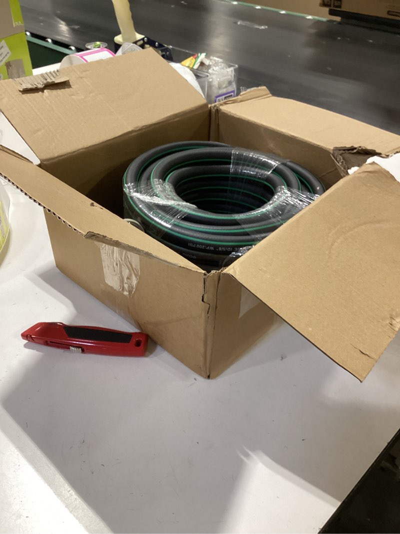 Condition photo showing New/Like New for X004LL730B Garden Hose 25ft with 10 Function Nozzle, NON- EXPANDABLE Flexible Water Hose, Kin Resistant Lightweight Hybrid Hose, Leakproof Hose Male to Female Fittings Newltem