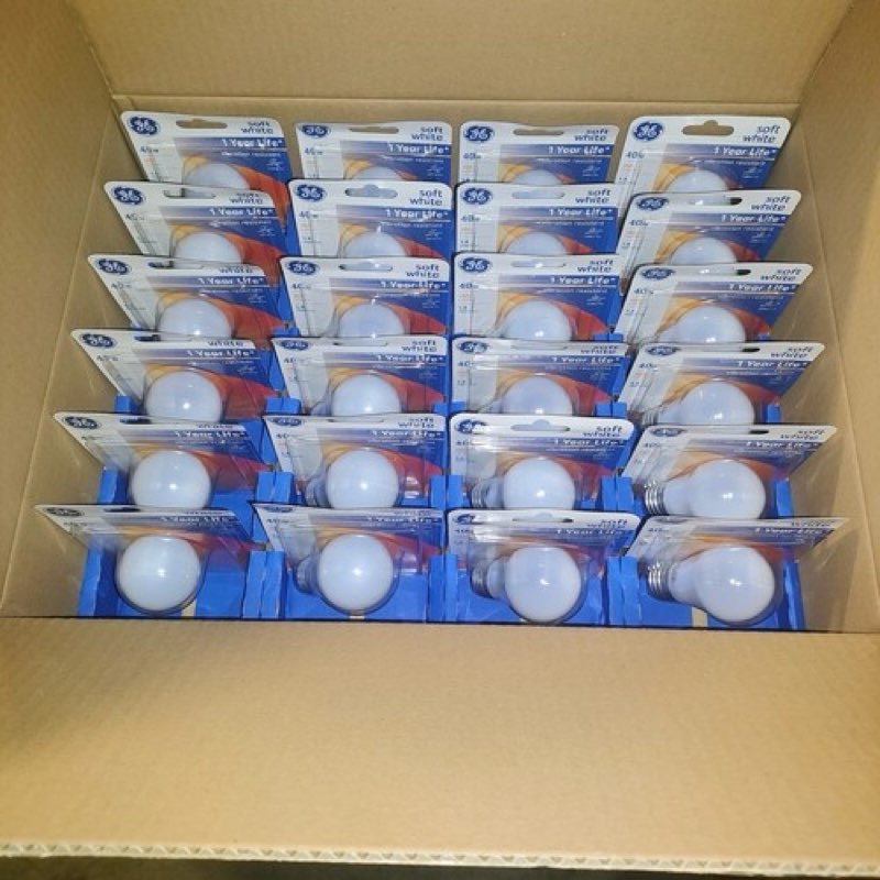 GE 24 Bulbs Pack 40w Soft White Ceiling Fan A15 Light Bulb Vibrant Resistant 355