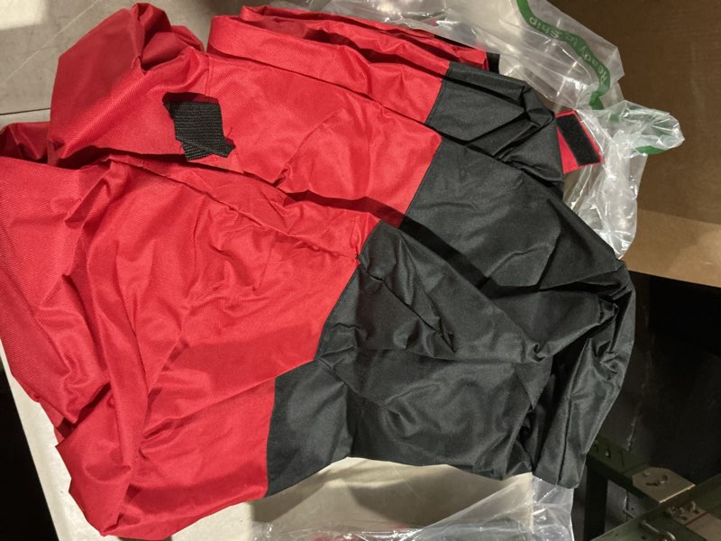 Condition photo showing Good Condition for heavy duty christmas tree storage bag for trees up to 9ft – waterproof, 600d durable zipper & handles, holiday storage solution (black&red)